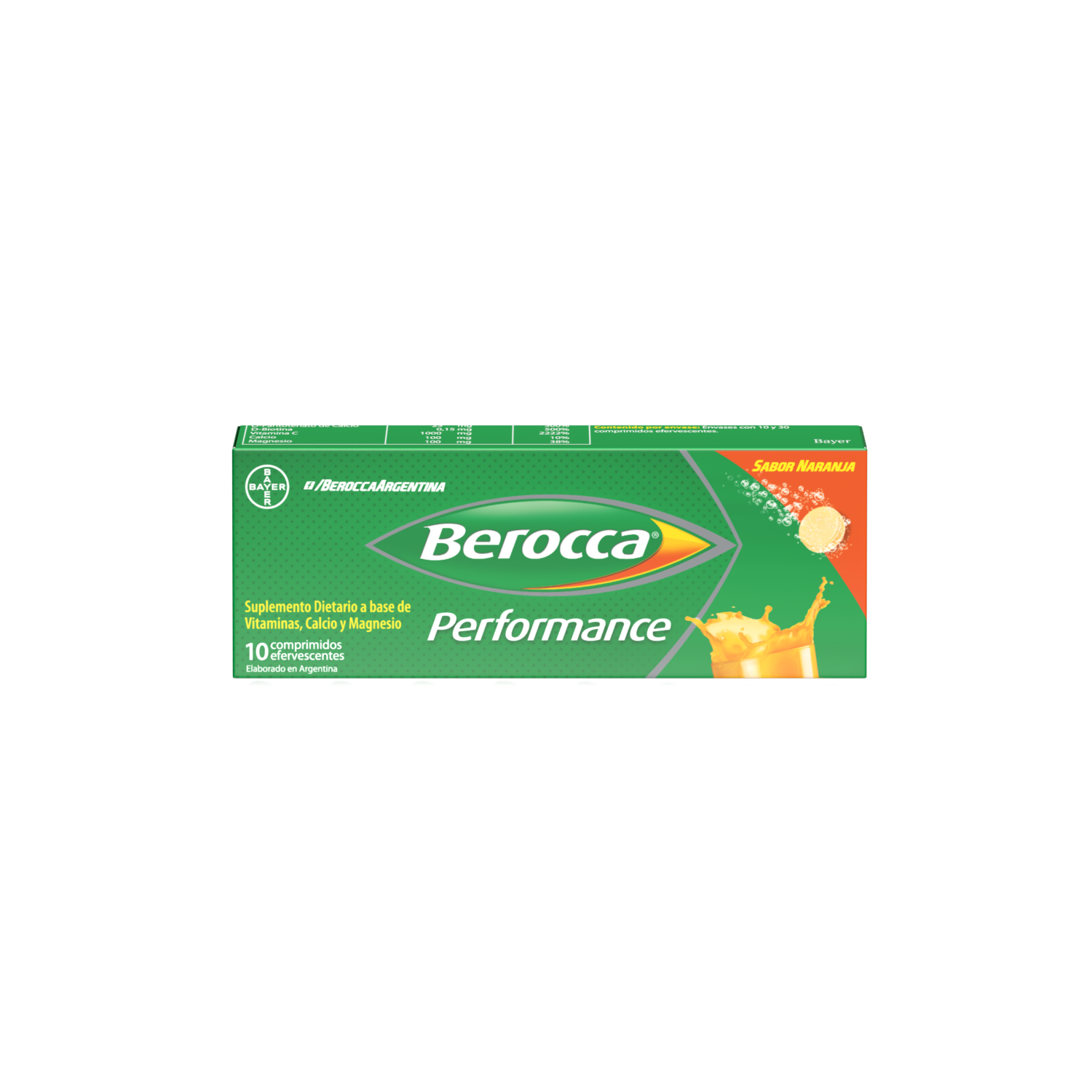 Berocca Performance Comprimidos Efervescentes x10